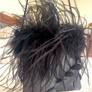 Black handmade purse